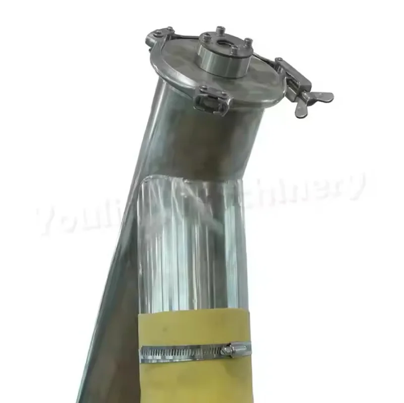 DS-3 آلة تغذية الدقيق الأوتوماتيكية آلة تغذية الدقيق برغي مصعد SUS304 مع قادوس مربع