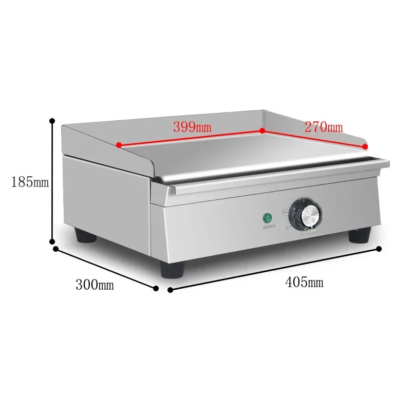 شواية كهربائية تجارية من الفولاذ المقاوم للصدأ أدوات خبز كهربائية لسطح المكتب المنزلي تيبانياكي على الطراز الأوروبي 1700 وات