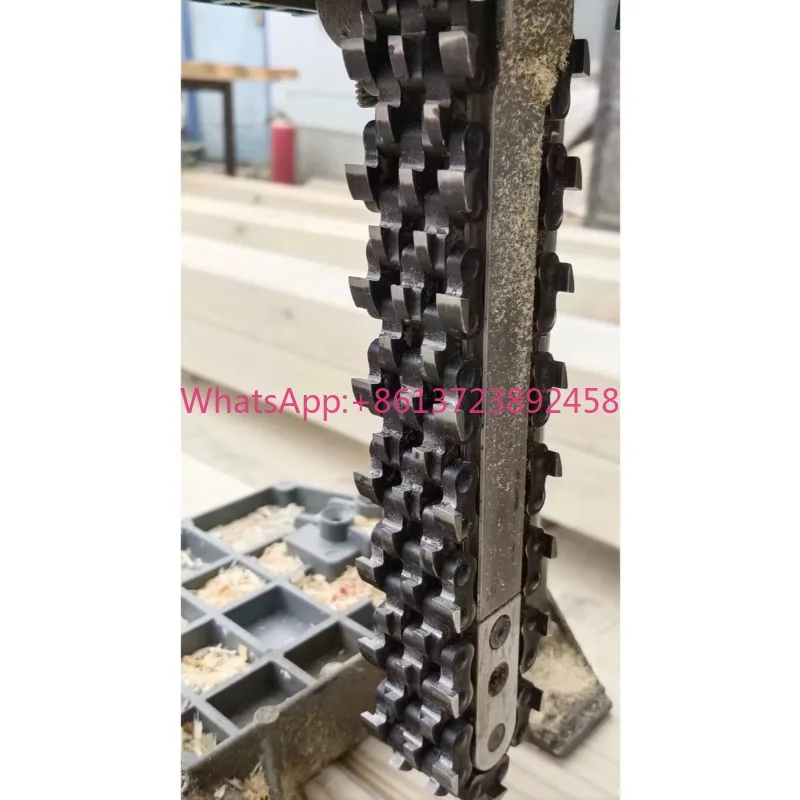 Double Chain Mortising Machine - 260mm Portable Woodworking Drill for Lock Hole, Tenon & Slot Grooving