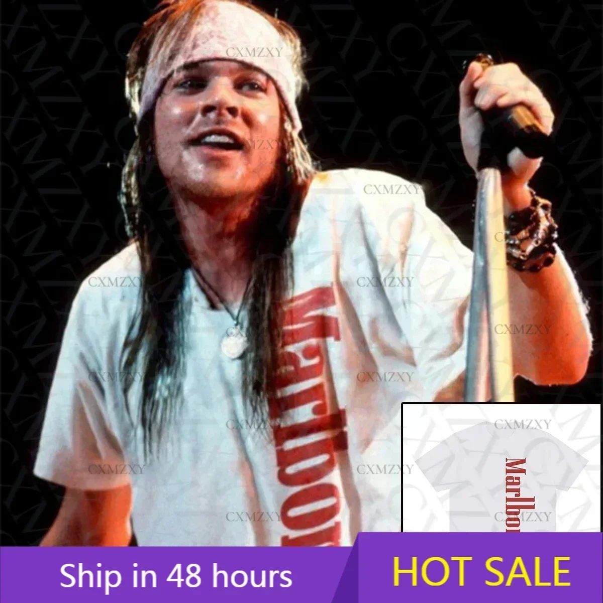 Roses Axl Rose Vintage T-shirt Retro Graphic Cotton Men T shirt New Tee Tshirt mens Tops