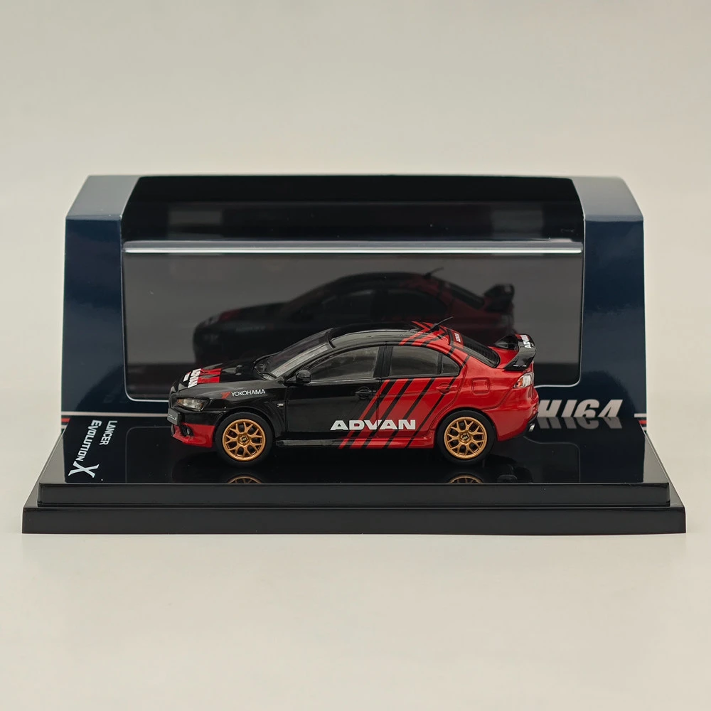 Hobby Japan 1/64 Lancer Evolution X Yokohama Advan Color HJ644053AV Diecast Model Car Limited Collection