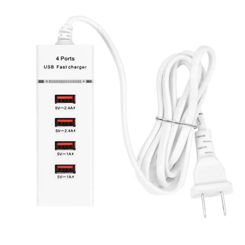 

4 порта USB быстрое зарядное устройство дорожный адаптер 5 В 3A QC 3.0 быстрая зарядка для телефонов USB-концентратор для мобильных телефонов