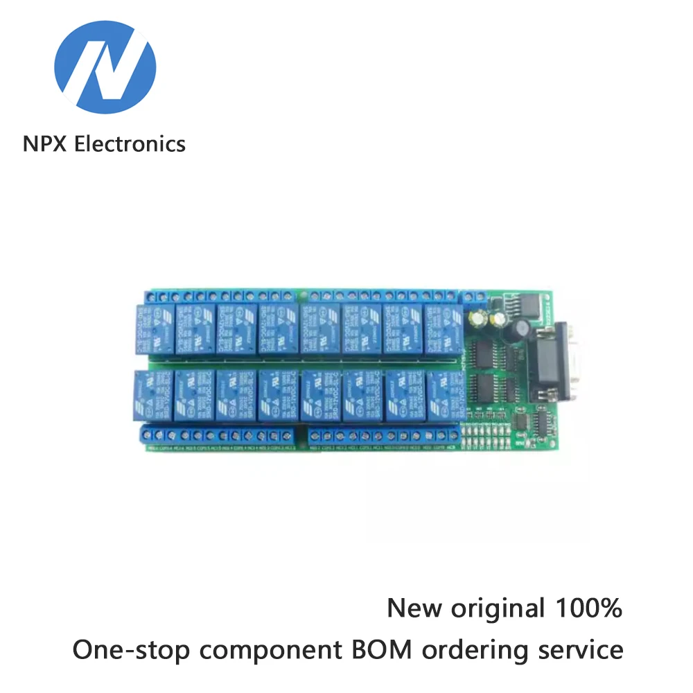 

16-channel RS232 relay DB9 female connector serial port remote control switch R223C16 intelligent module