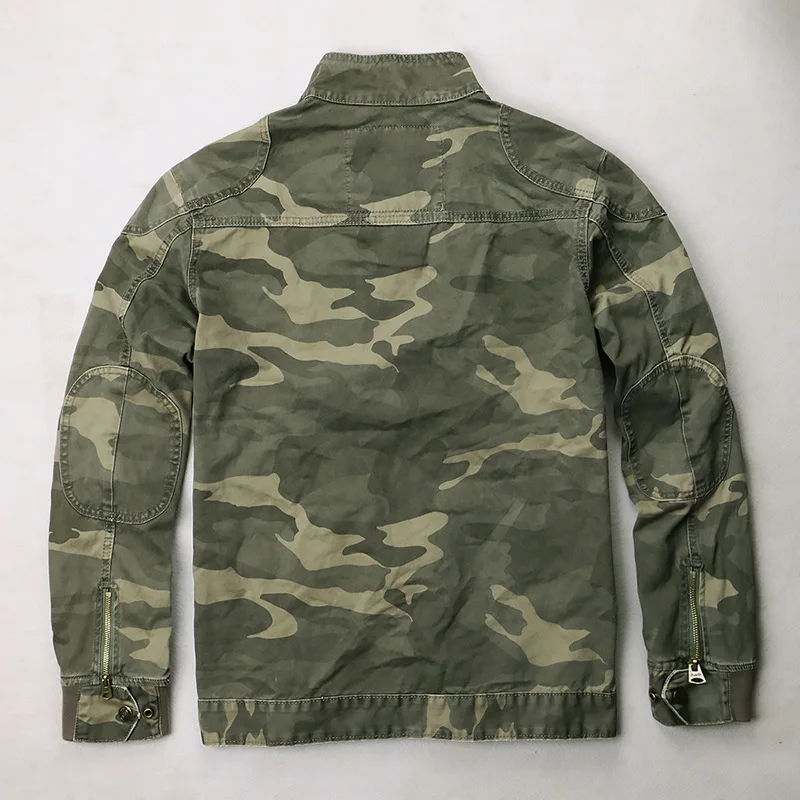 Outdoor Multi-Pockets Men's Uniform Clothing Fashion New Field Coats Male Tactical Cotton Stand Collar Camouflage Jackets