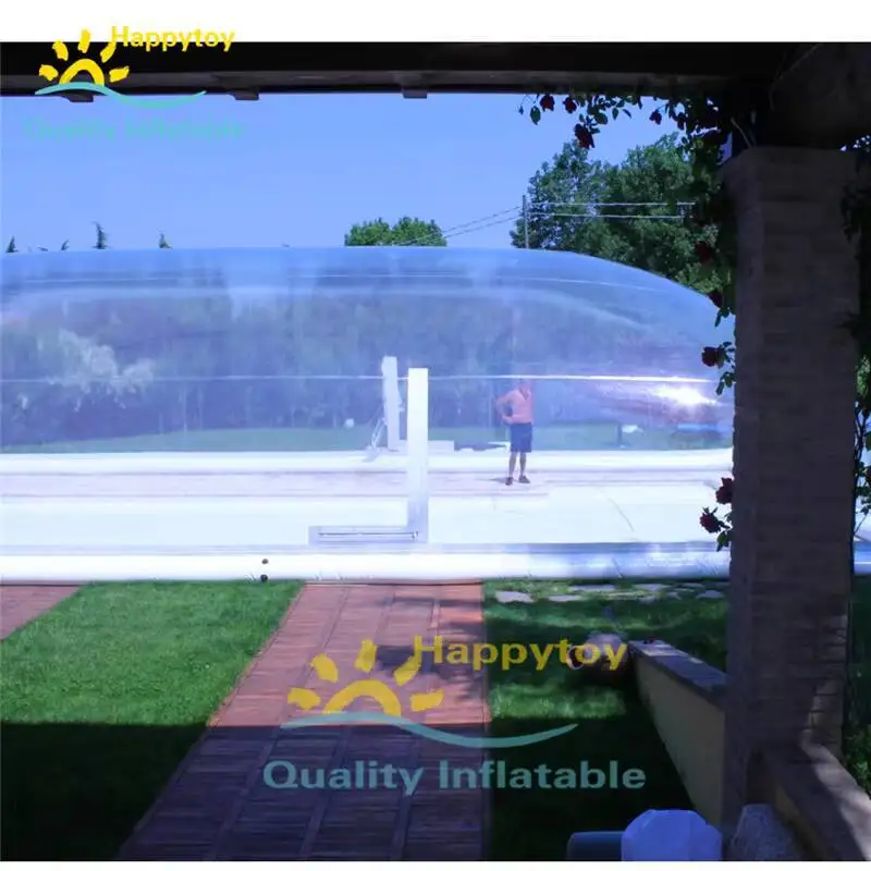 Barraca inflável transparente da abóbada do PVC da barraca inflável da abóbada da piscina do uso do inverno para a piscina