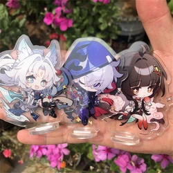 8cm Anime Game Honkai Star Rail Moze Feixiao Lingsha Cosplay Acrylic Figure Stand Model Plate Desk Decor Sign