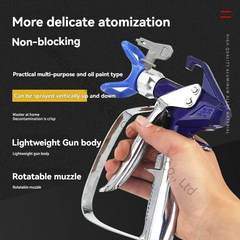 Backpack-style rechargeable lithium-ion wall repair machine, handheld latex paint sprayer, high-pressure high-power spray gun. - view 3