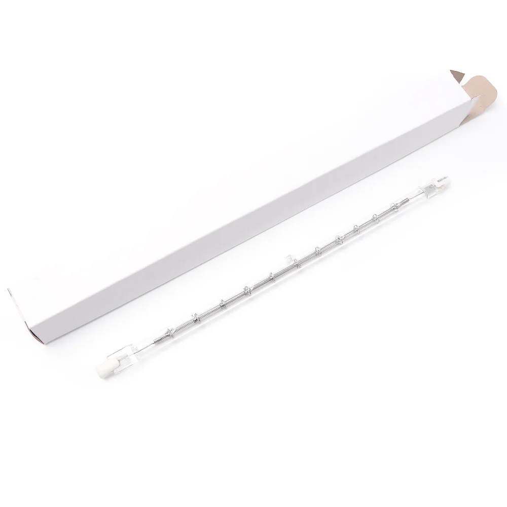 1500W 110V 254MM Single Tube Transparent Top Type Dehydrogenation Treatment Infrared Heating Lamp