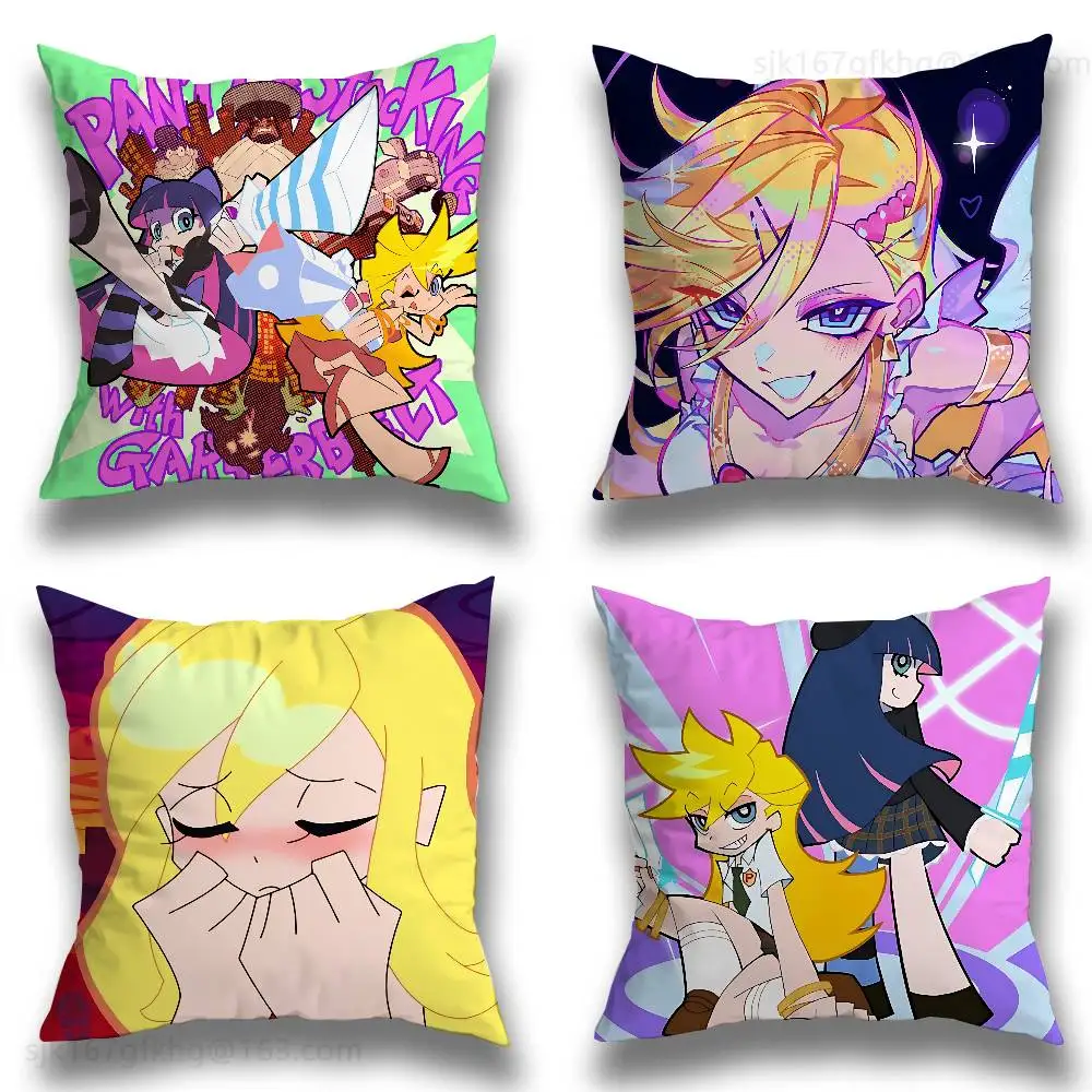

New PANTY STOCKING Pillow Case Anti-dustmite Pillowcase Invisible zipper silky short plush Sofa cushion cover