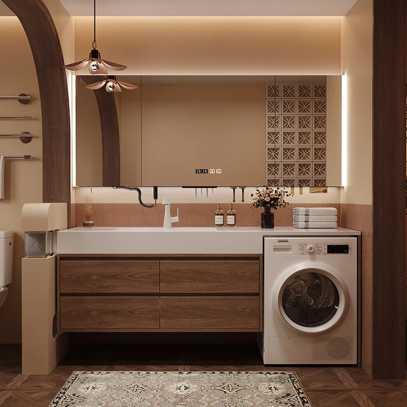 Narrow Auxiliary Furniture For Bathroom Furniture With Washbasin Mirror Cabinet Bathroom With Lighting Shower Organiser Armoire