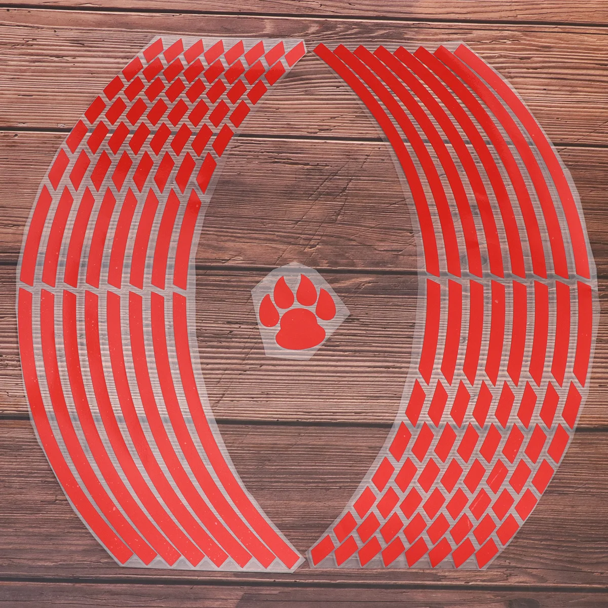 

2Pcs Red Motorcycle Wheel Hub Rim Decal Stickers Waterproof Durable Reflective Motorcycle Wheel Rim Sticker