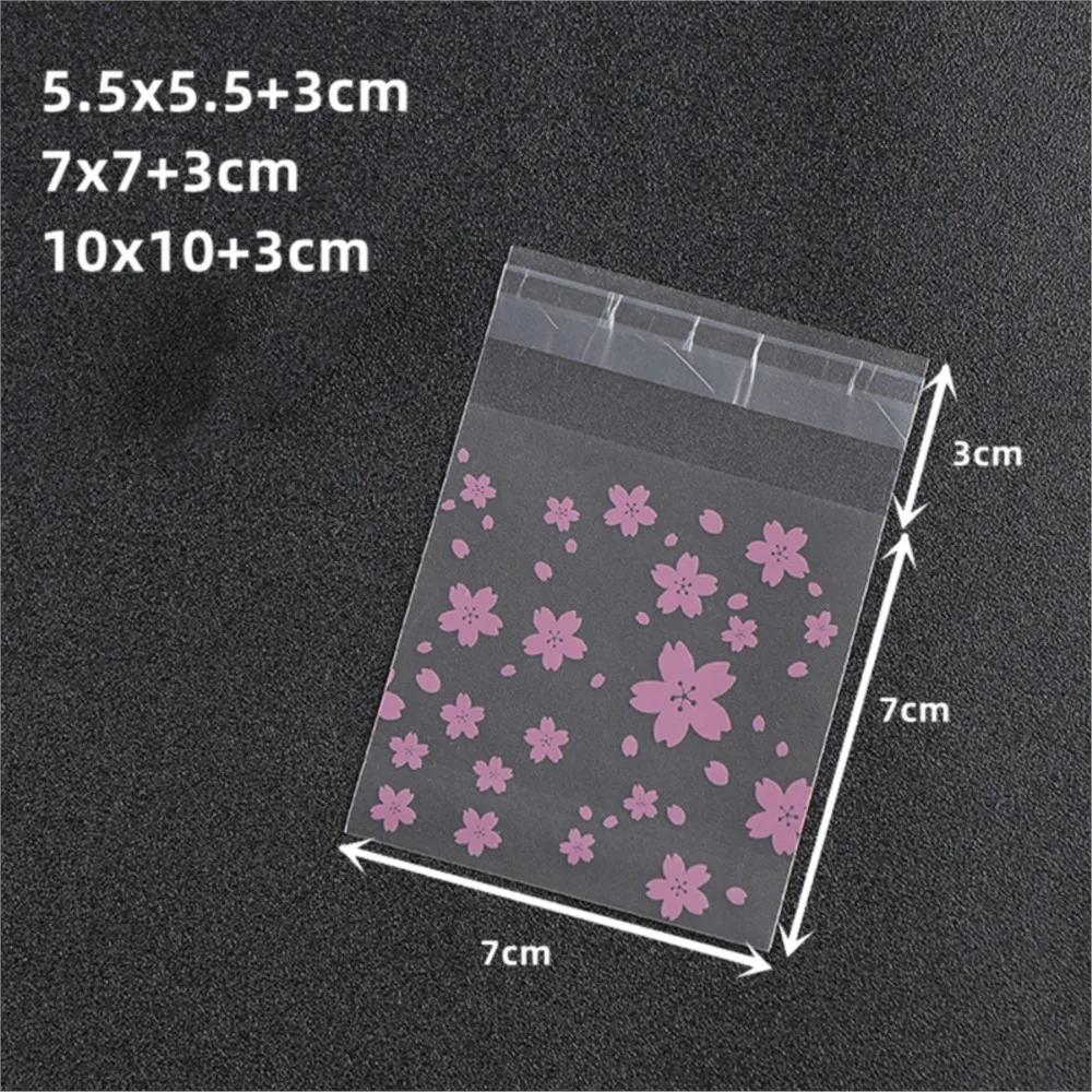 Bolsas de plástico transparentes con autosellado para almacenamiento de joyas, embalaje de Dulces, galletas, suministros para fiestas de cumpleaños