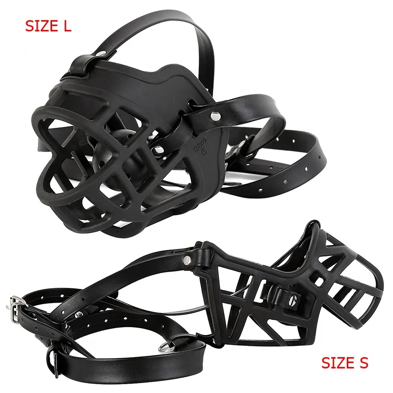 SM Bdsm Dog Muzzle Mask with Silicone Harness Mouth Gag Bondage Fetish Restraint Slave  Sex Toy for Couple Adult Game Cosplay 18