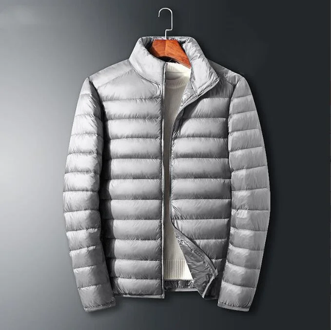 Veste en Duvet de Canard Blanc Ultra Légère pour Homme, Imperméable, Décontracté, Portable, Extérieur, Légère, Automne, Hiver