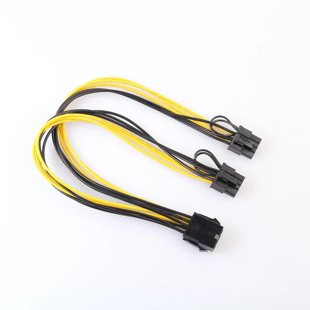 PCI Express 8 Pin to Dual 8 (6+2) Pin PCIE Power Cable VGA Graphic Video Card GPU Adapter Power Supply Splitter Cables