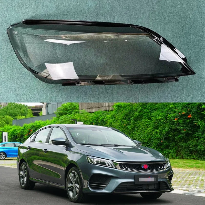 For Geely Binray 2018-2021 Headlamp Cover Headlight Transparent Lens Lamp Shell Masks Plexiglass Replace Original Lampshade