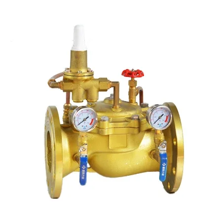 Factory Price Brass Stainless steel pressure reducing valve regulator 200x suction water control valve