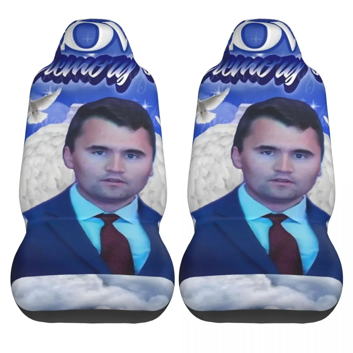 

Чехлы для автомобильных сидений Charlie Kirk Angelic Advocate, летние, из полиэстера, эластичные, 2 шт., высококачественные