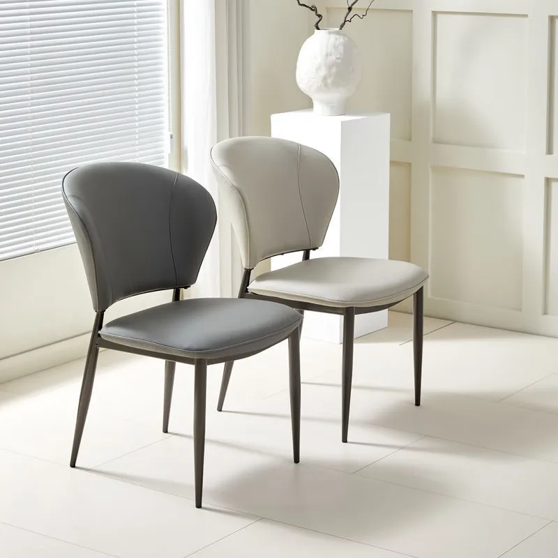 Nordic Style Light Luxury Dining Chair Be Used As A Modern Simple Hotel Restaurant Backrest Negotiation Chair Home Leisure Chair