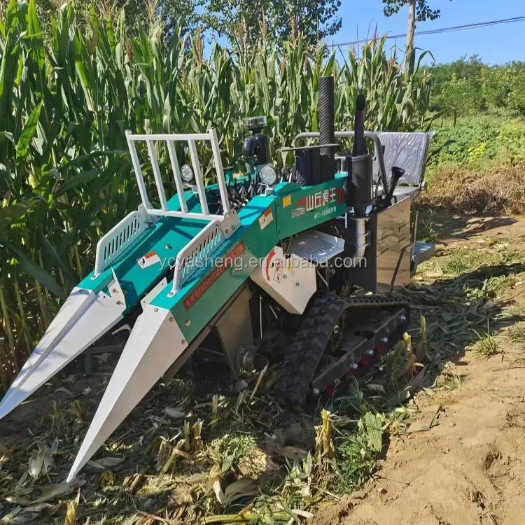 آلة حصاد الذرة الصغيرة الزراعية محرك الديزل 25Hp 1 صف حصادة الذرة للبيع