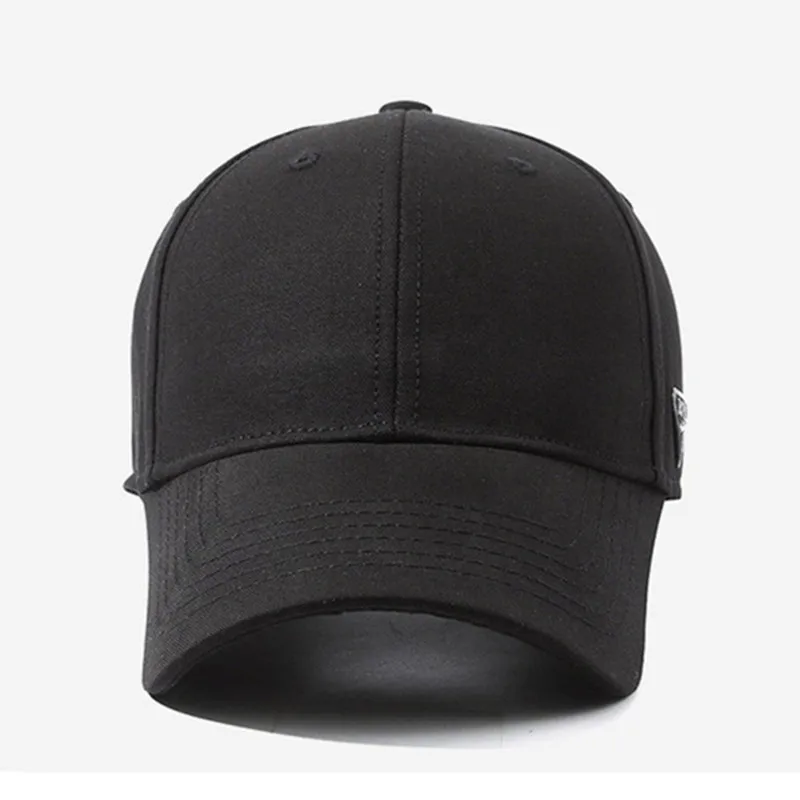 Nowe czapki z daszkiem Hardtop dla mężczyzn i kobiet Prosty bawełniany czarny kapelusz Skinny Looking Czapki imprezowe Camping Fishing Cap Snapback