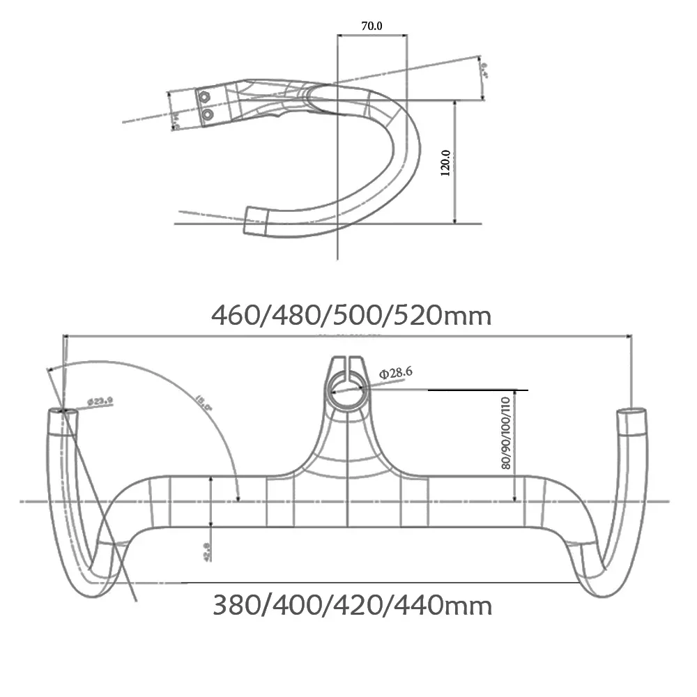 Gravel Full Carbon Fiber  Internal Wiring Road Integrated Handlebar,For 28.6mm Fork Tube,with Spacers,Bike Accessorie