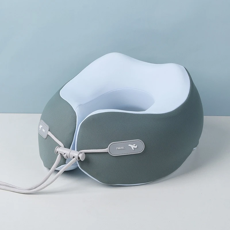

Memory Cotton U Shaped Pillow Soft Portable Storable Neck Support for Travel Airplane Office Nap Comfortable Sleep Aid