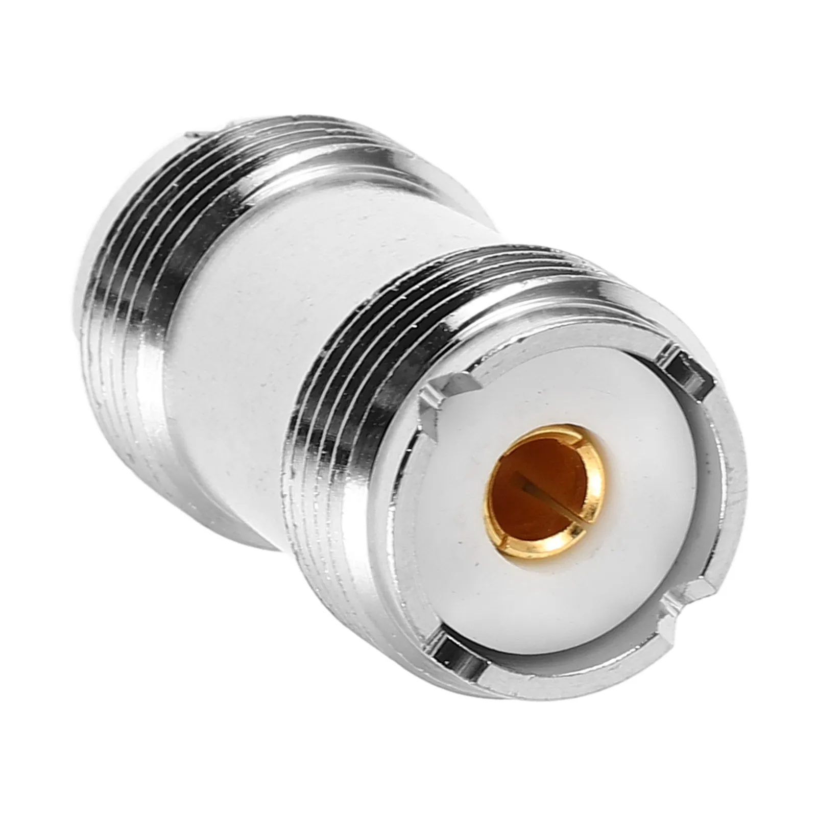 Uhf Female to Female So239 Connector Polyethylene Material Dual Pass Design Stable Signal Transmission Easy Installation for