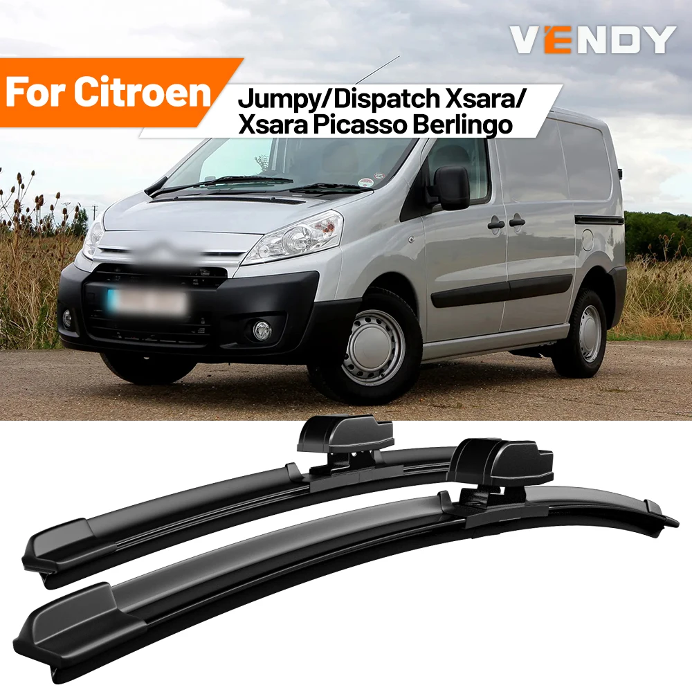 Para Citroen Jumpy/Dispatch Xsara/Xsara Picasso Berlingo: Escovas de Borracha para Limpador de Para-brisa Dianteiro - Acessórios Automotivos