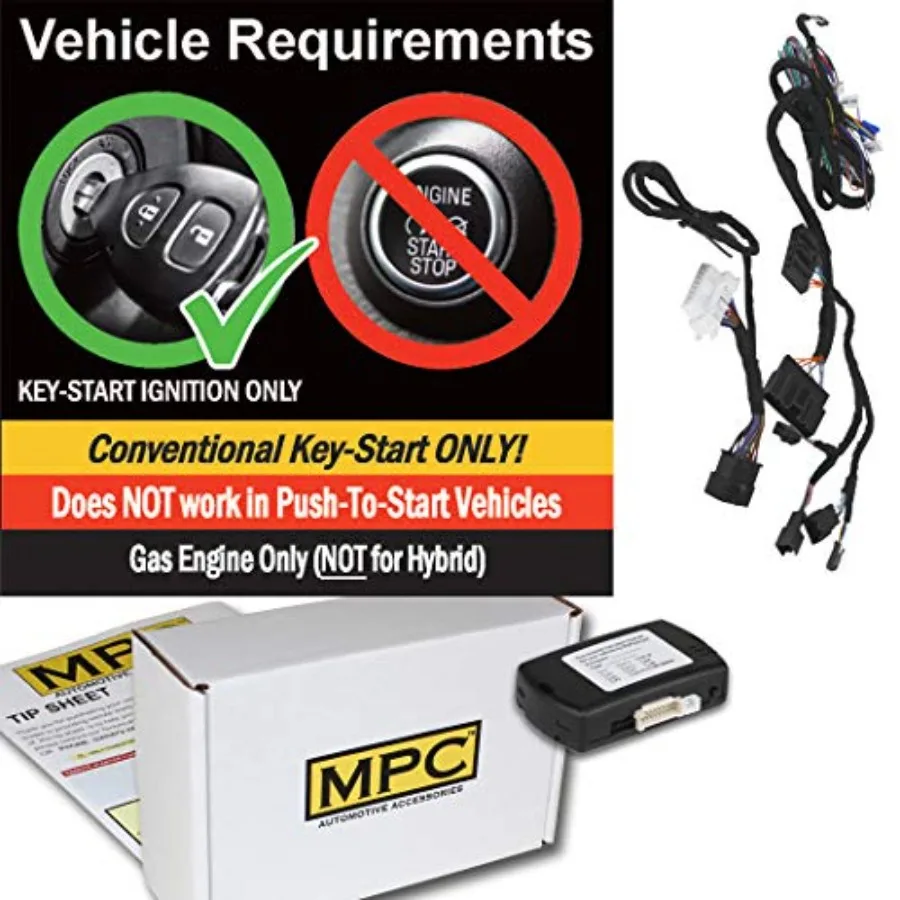 Sistema de arranque remoto activado por control remoto de fábrica MPC para Ford Focus 20162018 con función KeytoStart Compatible con motor de gasolina Pl