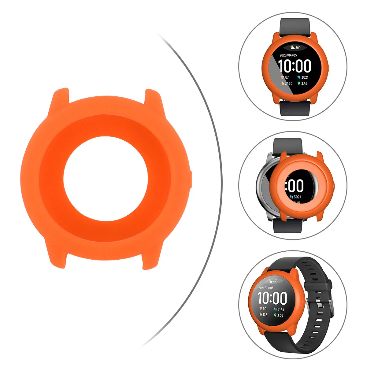 

Силиконовый чехол, защитный чехол, модный защитный экран для наручных часов, легкий дизайн, совместимый с [совместимыми устройствами/функциями]