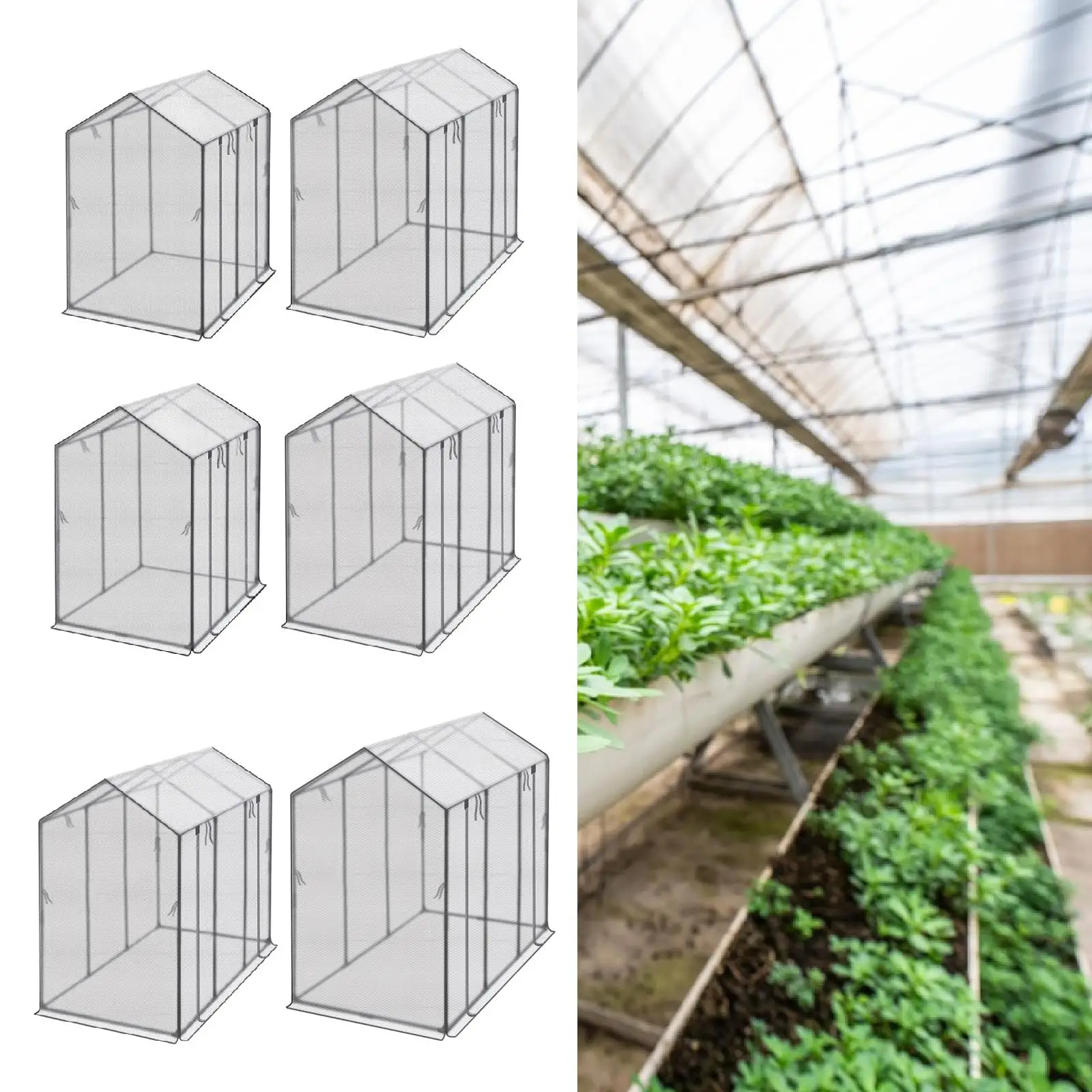 

Mini Greenhouse Garden Nursery Plant Cover Practical Portable Green House Kit for Plants Outside Outdoor Germination Backyard