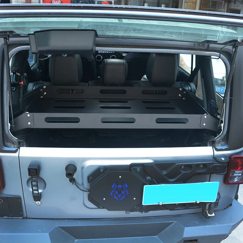 

Offroad Aluminum Cargo Frame Rack for Jeep Wrangler JK 07+ 4x4 Rear Door Frame