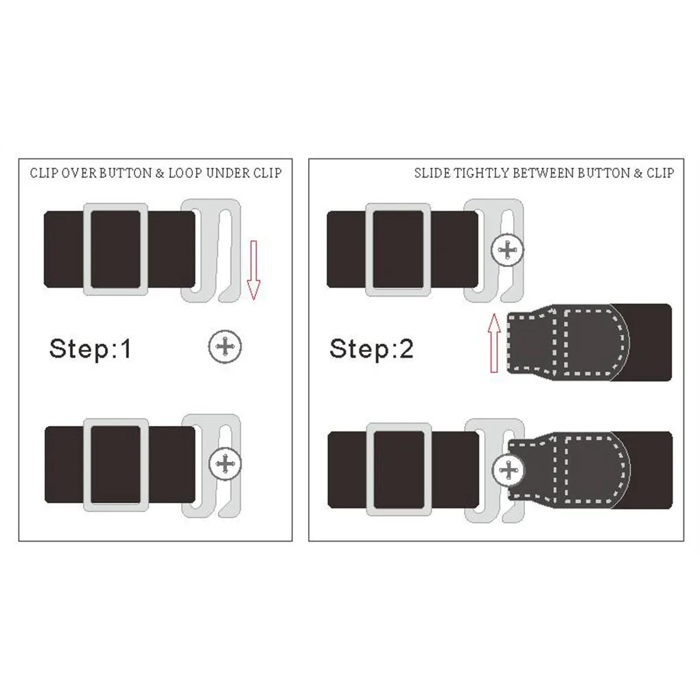 Cintos de bloqueio antiderrapantes de cor sólida, camisa ficar cinto, branco Tucking Tool