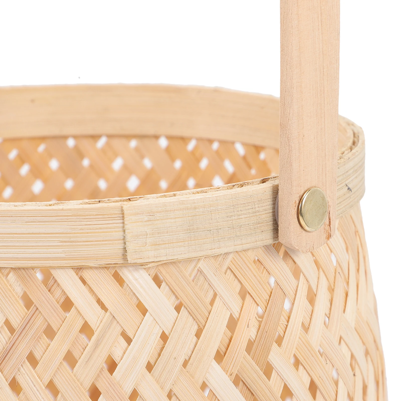 

Bamboo Lantern Woven Shade for Floor Lantern Home Christmas Living Room Office Decorative Holders Study Tea Light