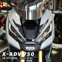 For HONDA X-ADV750 XADV X-ADV 750 XADV750 2021 2022 Stickers Tank pad protection Oil Gas Sticker 3D Protector Decoration kit