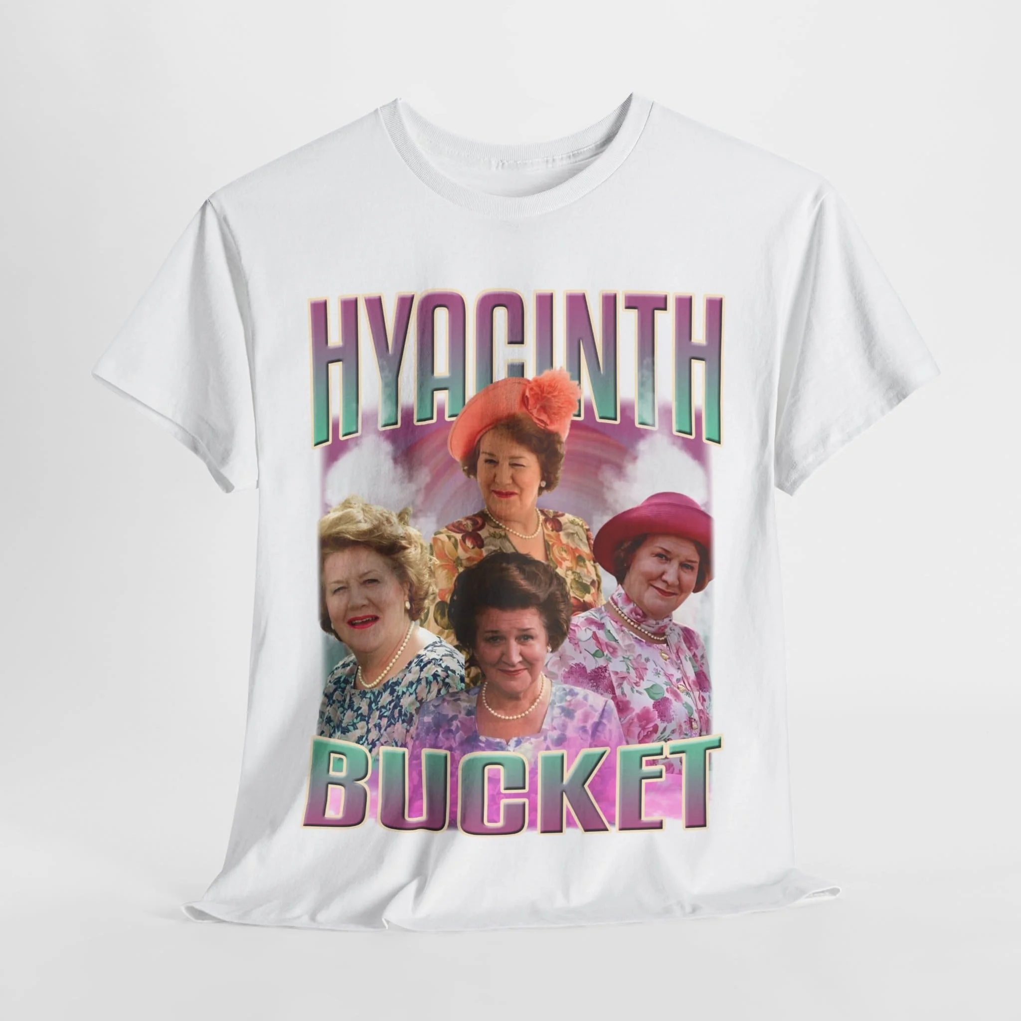 HYACINTH BUCKET Homage T shirt Keeping Up Appearances Funny Mrs Residence Lady Of The House Speaking Retro 90s