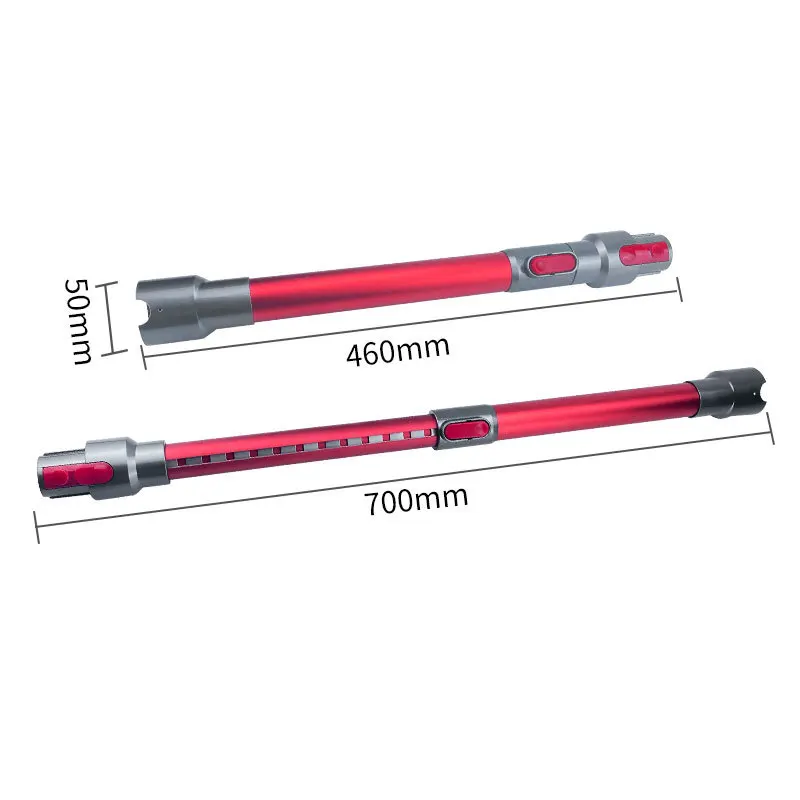 Per aspirapolvere Dyson V7/8/10/11 raccordi per tubi di prolunga di tubo dritto telescopico in acciaio inossidabile