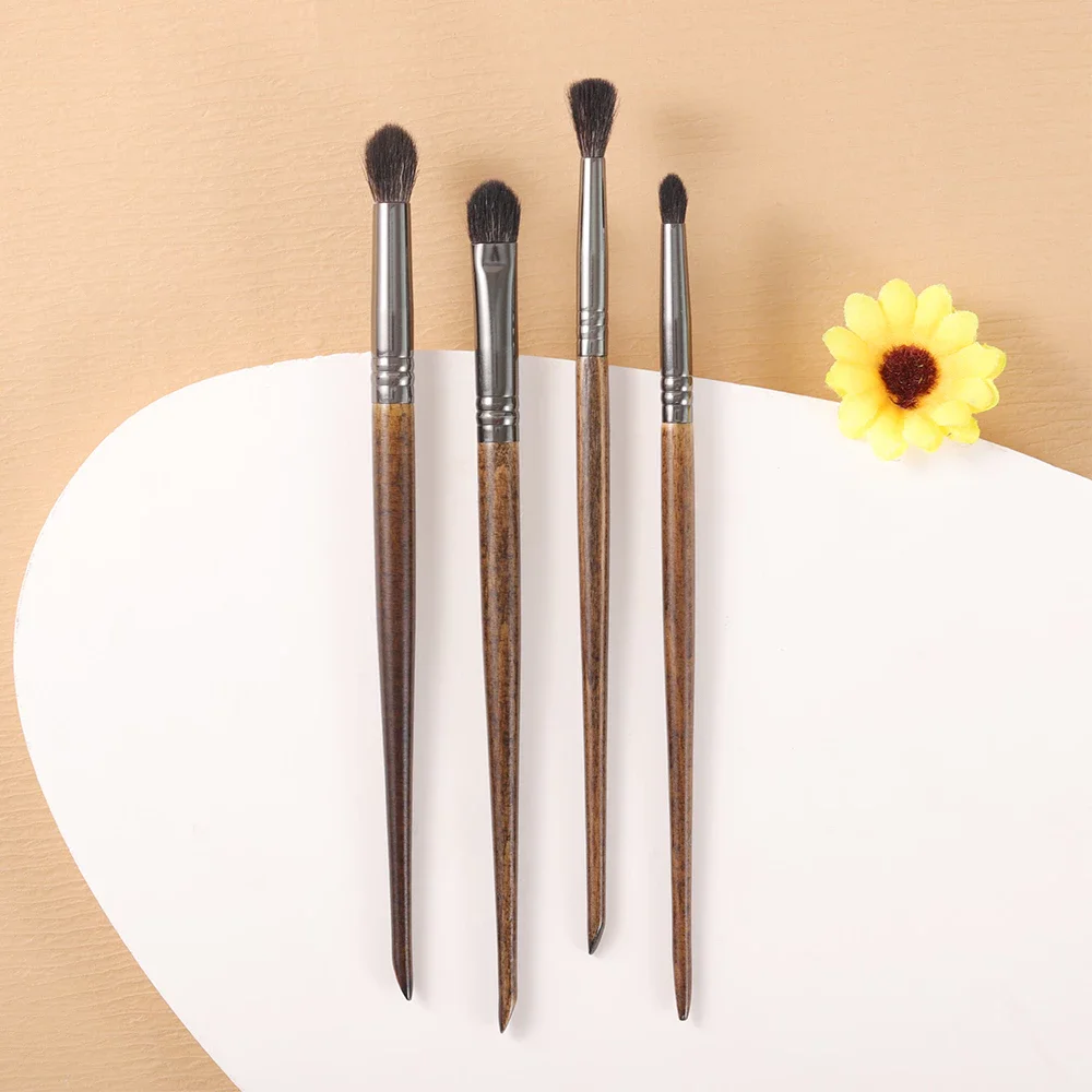 OVW Goat Hair Makeup Eyeshadow Brushes Set 4Pcs XQ111219N64b