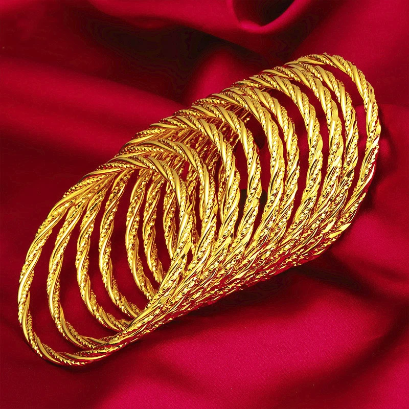 ANIID Dubai Gold Color Indian Bangle For Women Luxury African Jewellery Bracelets Brazilian Bangles Wedding Designer Bracelets