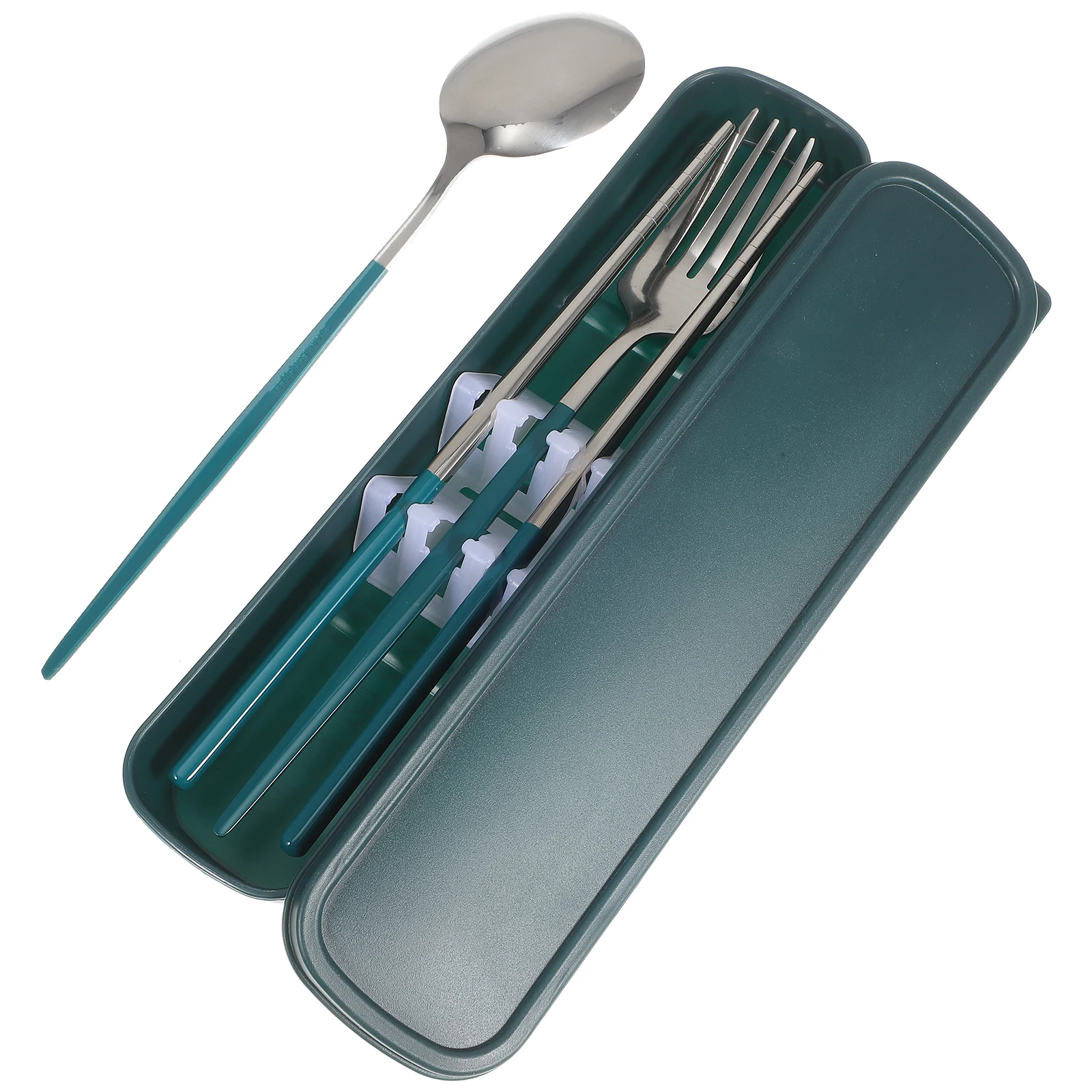 

Stainless Steel Cutlery Set Office Use Portable Camping Tableware Utensils Pp Travel Reusable