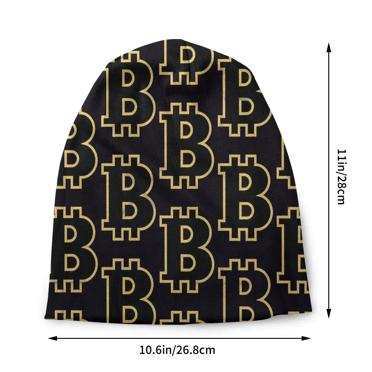 Bitcoin Virtual Currency Skullies Beanies Outdoor Hats B Thin Bonnet Hipster Caps Men Women's Earmuffs