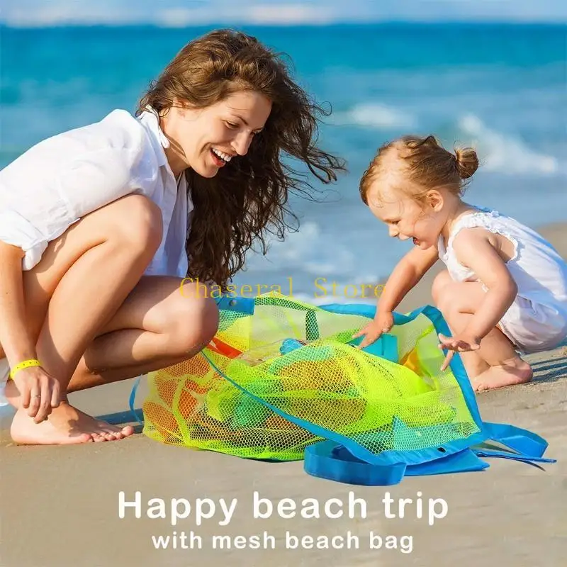 E7CE Grands sacs plage utilisés pour le stockage des jouets pour le stockage des coquilles pour les enfants