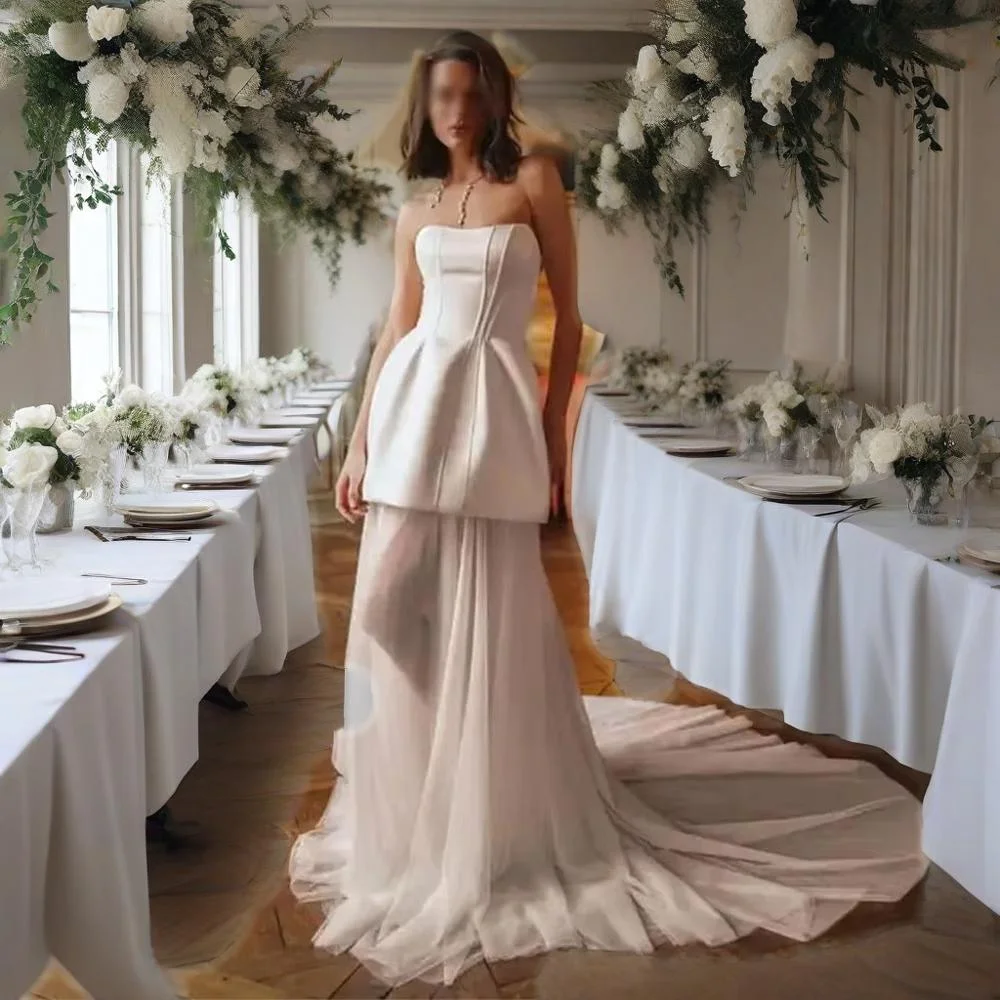 

Customized Attractiv Long Wedding Dresses for Women Sweetheart Floor-Length A-Line Bridal Dress Vestidos De Novia 2025