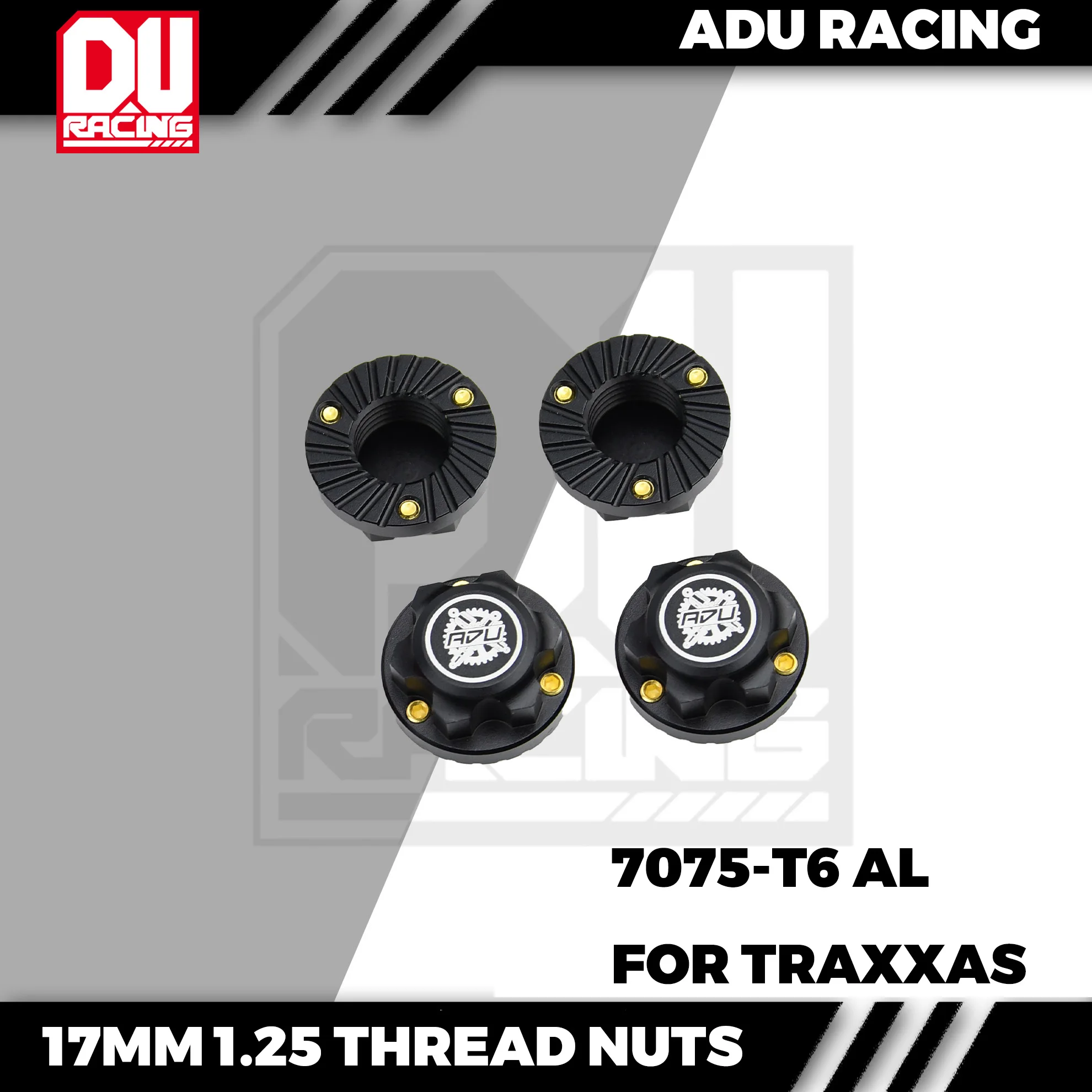 ADU Racing 7075 Aluminum 1.25 17mm Hex Wheel Nuts Dustproof Anti-Skid for traxxas 1/5 xmaxx xrt sledge