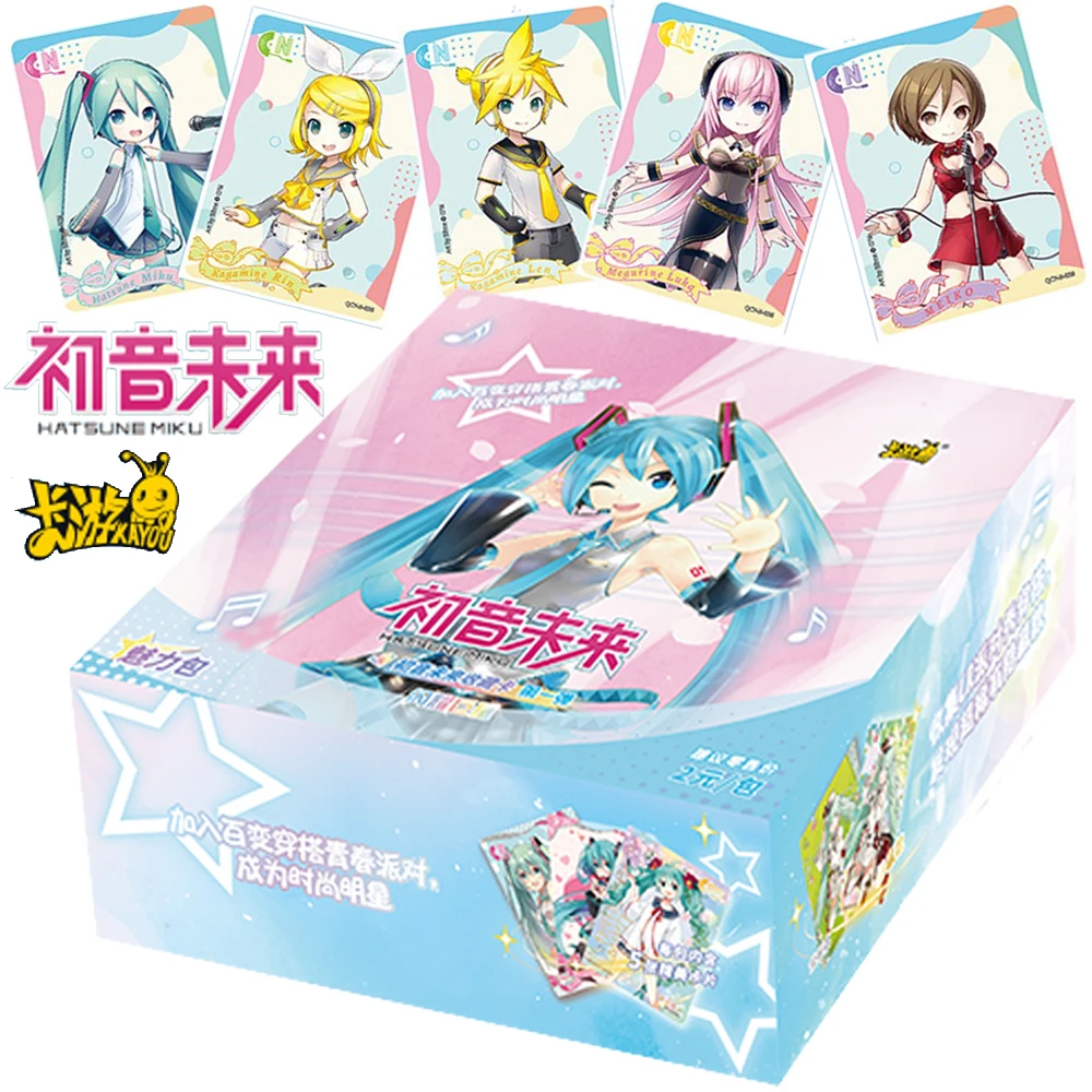 Original Kayou Hatsune Miku Card For Children Super Popular Japanese Cute Singer Limited Game Collection Card Christmas Gifts