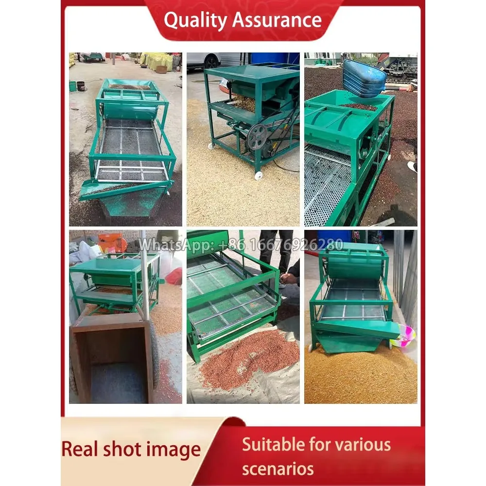 Electric Vibration Grain Cleaning Machine Agricultural Grain Seed Grading Sorting Screening Machine for Corn Wheat Soybean Rice
