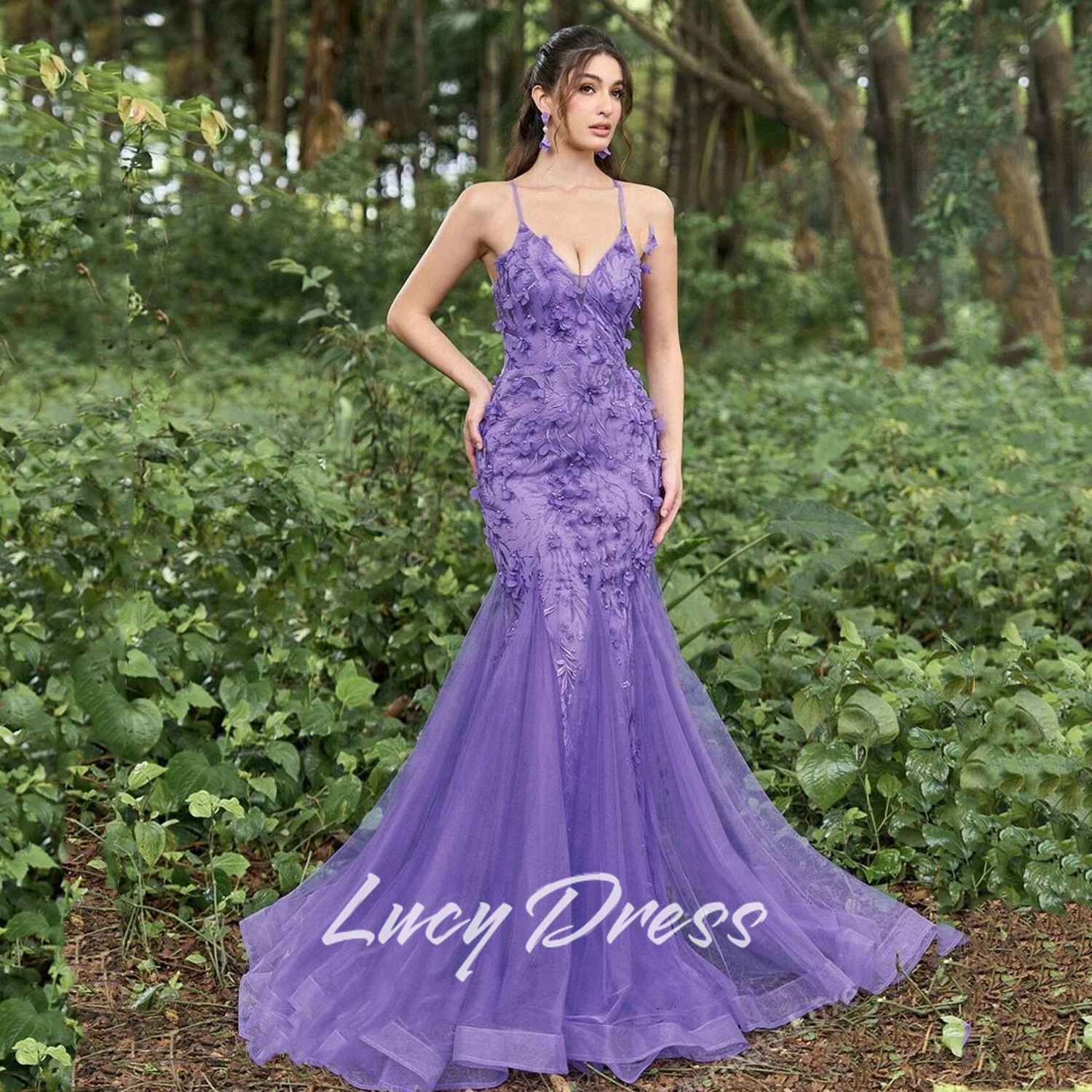 

Lucy Customized Prom Dress Happy Sharon Dress 2025 Evening Dresses Woman Elegant Dress for Luxury Party Mermaid Birthday Dress