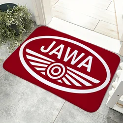 1pc JAWAs Vintage Motorcycle Floor Mat Floor Mat Anti-Slip Kitchen Bedroom Handmade Tufted Rug Carpet Living Room Entrance Rug