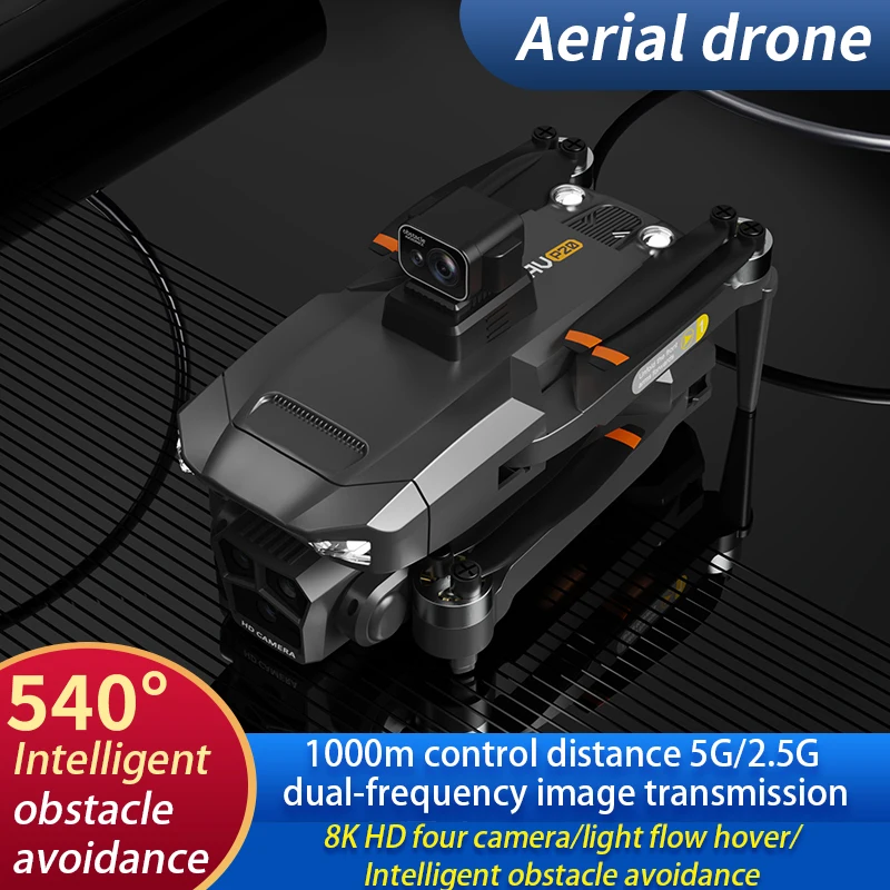 Motore Brushless a lunga distanza 8K HD fotografia aerea Drone Gimbal a tre assi GPS ritorno flusso ottico Hover RC Drone